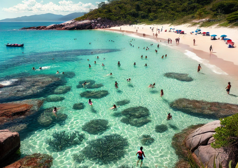 A Praia Mais Limpa de Bombinhas SC - Saiba Qual é!